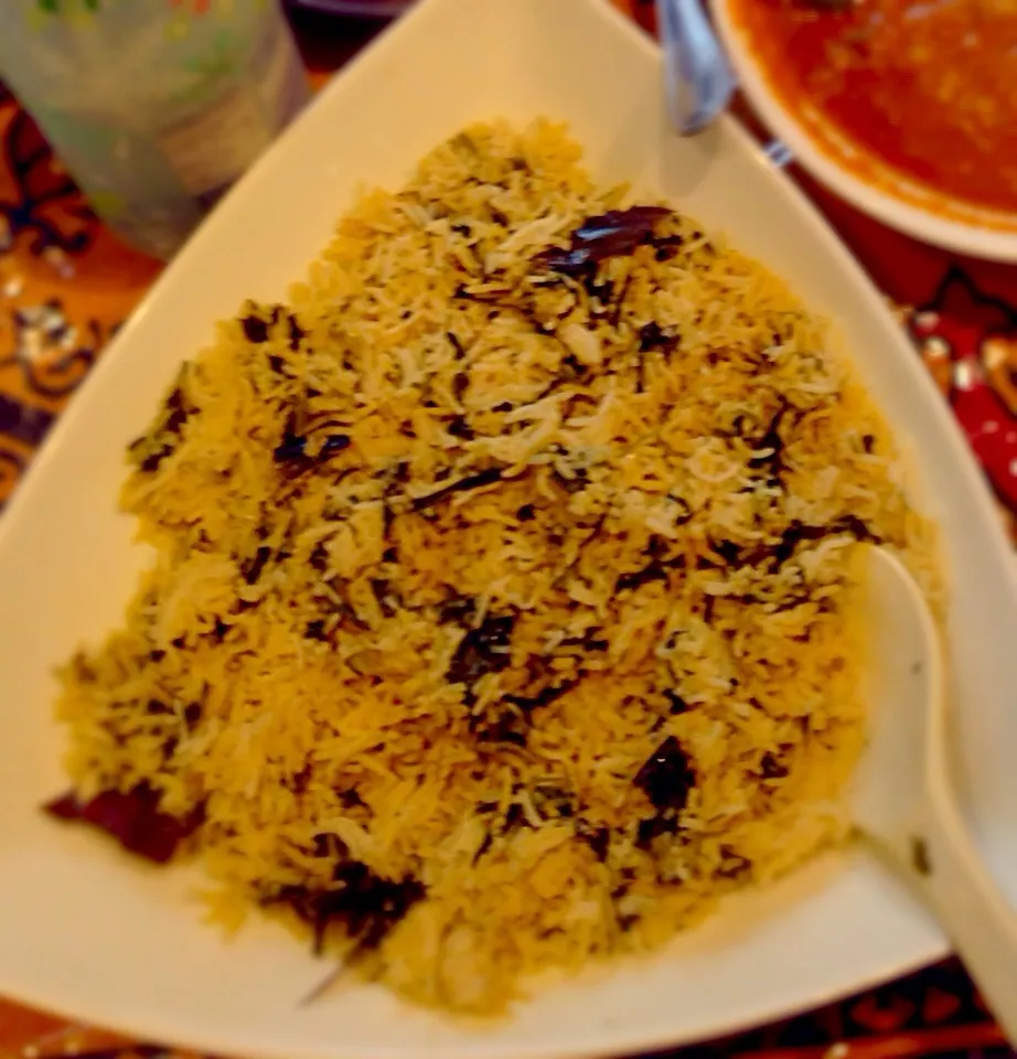 Spinach, mint, cilantro basmati rice pilaf|Samathaさん