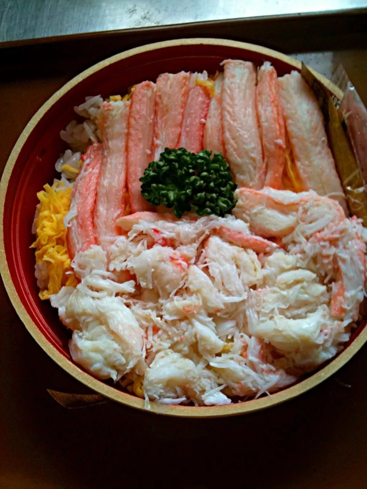 Snapdishの料理写真:crab chirashi|zer0さん