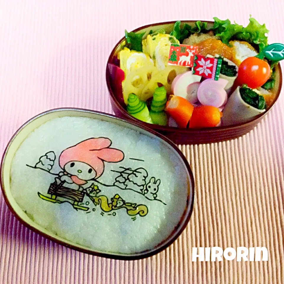 Snapdishの料理写真:マイメロのお弁当♡|ひろりんさん