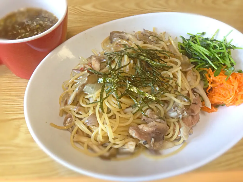 鯖缶de和風パスタ|たれめぐま◡̈✩*さん