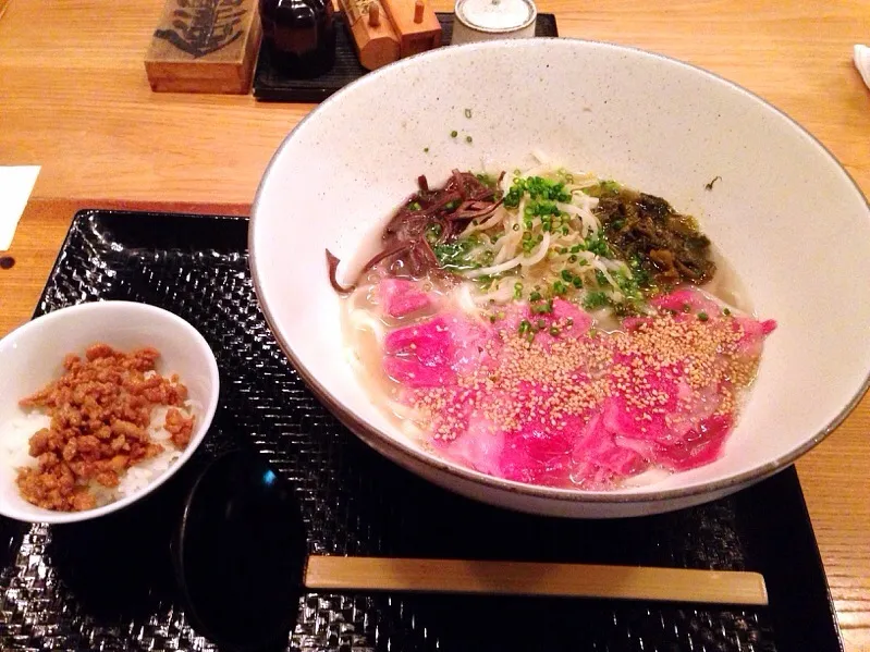 Snapdishの料理写真:鶏白湯しゃぶしゃぶうどん|chan mitsuさん