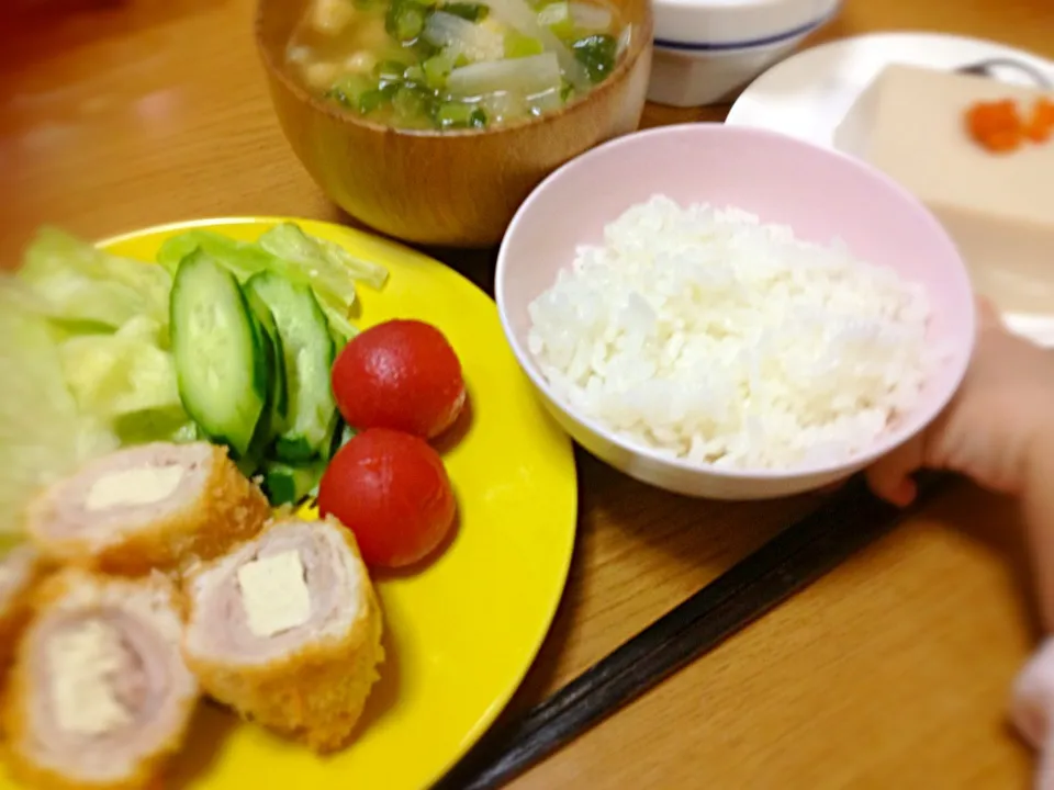 チーズとんかつ定食|まりこさん