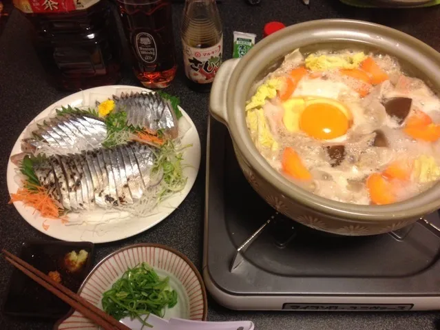 男鍋、炙りしめ鯖、秋刀魚のお刺身！ ৎ꒰ ¯ิ̑﹃ ¯ิ̑๑꒱ુ ୭✨|サソリさん