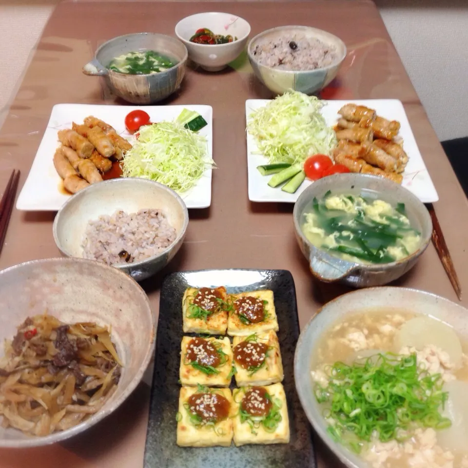 Snapdishの料理写真:ばばんばばんばんばんっ！晩飯だよぉ〜♪|うさ爺さん