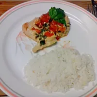 Snapdishの料理写真:Mozzarella and Basil Chicken|Billy Casual-Cookさん