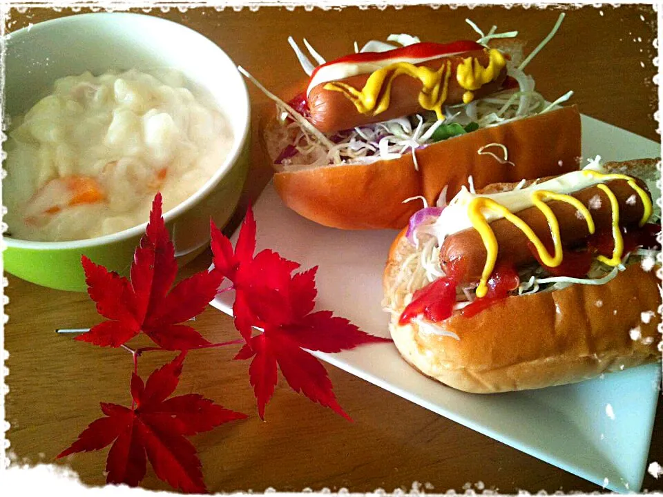 ホットドッグ★マカロニ入りシチューε-(´∀｀*)ﾎｯ|みき🍴さん