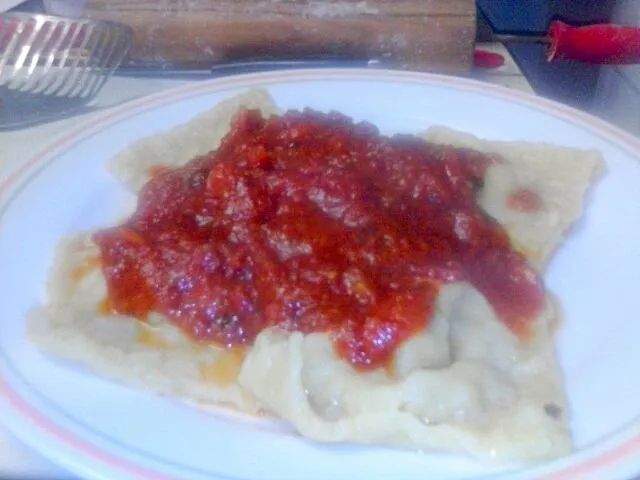 Butternut Squash and Maple Chicken Ravioli with Smoked Tomato Marinara|Billy Casual-Cookさん