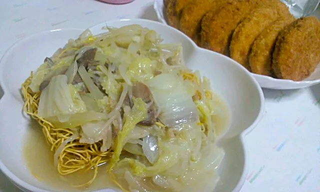 皿うどん☆カレーコロッケ|みぽりんさん