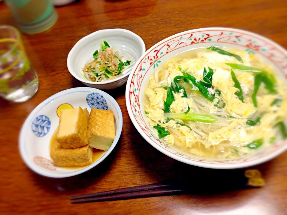 あったか卵とじうどん|ゆきぼぅさん