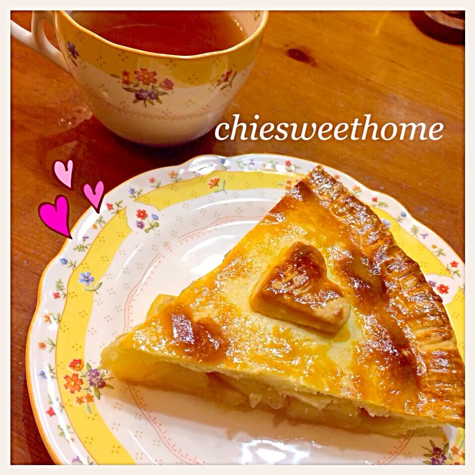 Yuka Nakataさんの料理 パイ生地レシピ付き♥Oldfashioned apple pie|chieko ♪さん