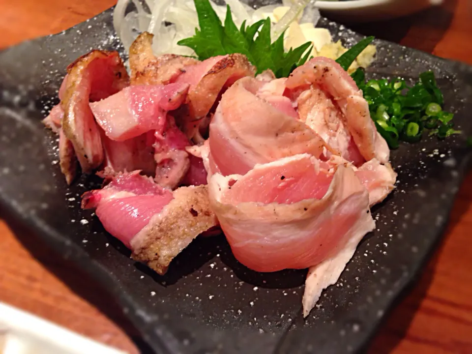 鳥肉のたたき盛り合わせ|ちあきさん