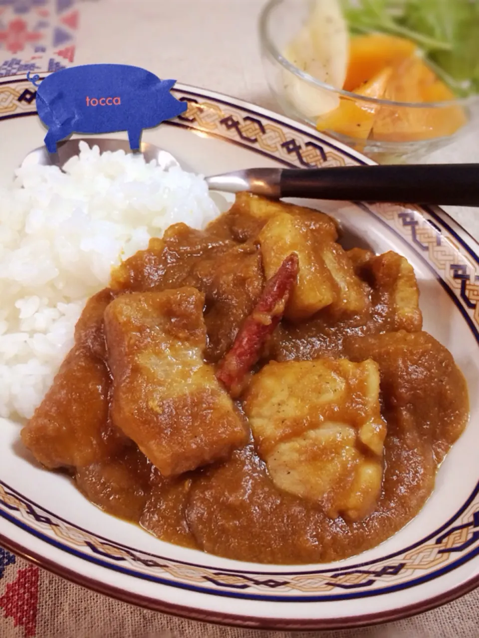 にんじんポークカレー🍛🐷ﾌﾞﾋﾋ♥️|toccaさん