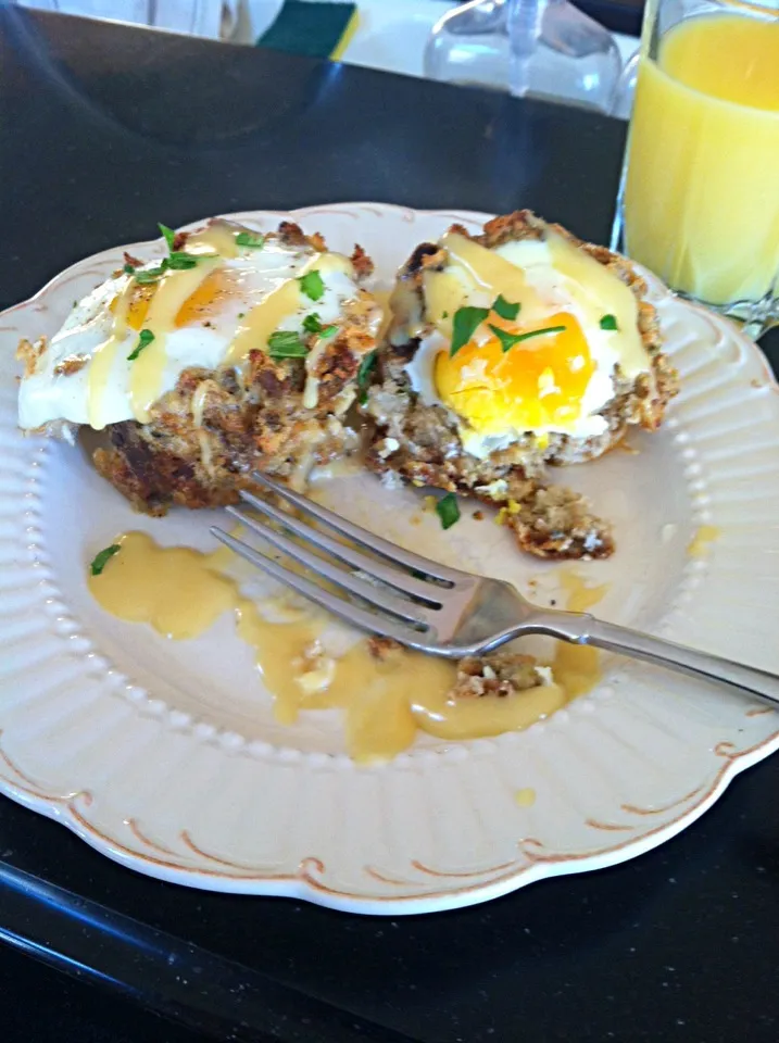 Leftovers 2: Baked Cornbread Stuffing and Eggs with Hollandaise|K Goodnessさん