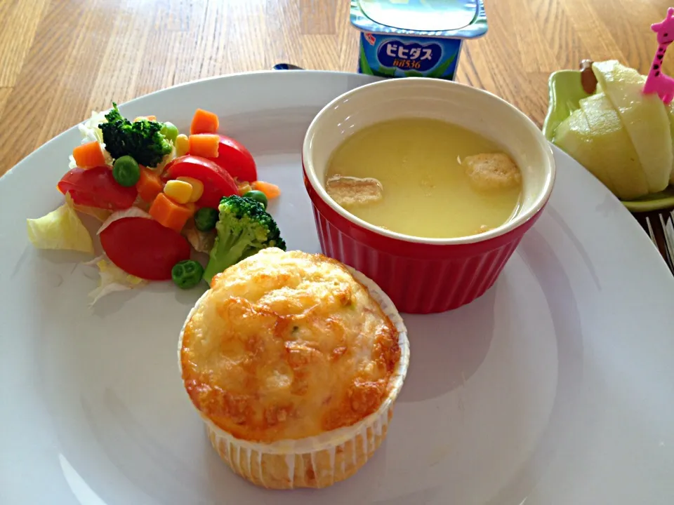 Ham&spring Onion Muffin|jamjaさん