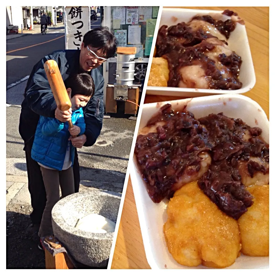 町内餅つき大会〜(^^)  つきたてはメチャ美味しい(￣ー￣)|ジイジさん