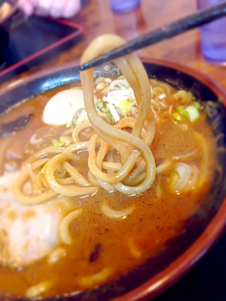 Snapdishの料理写真:限定味噌ラーメン+味玉|がっし〜さん