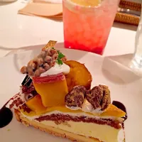 Snapdishの料理写真:安納芋とチョコレート黄粉タルト|Reikiさん