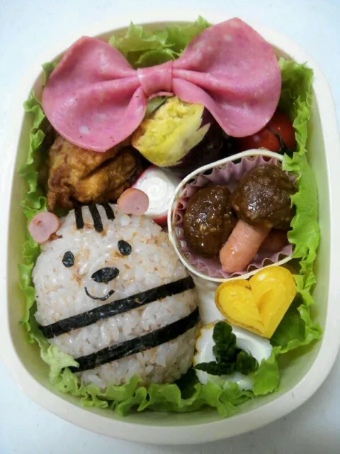 Snapdishの料理写真:りすちゃんのキノコ狩り弁当☆|ymk。さん