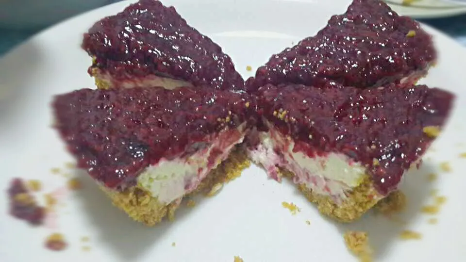 Raspberry cheesecake pie|sachaさん