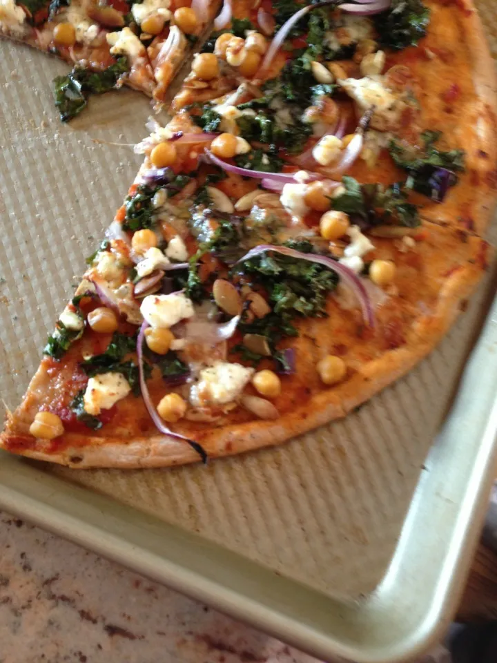 Roasted chickpea kale goat cheese|deepaさん