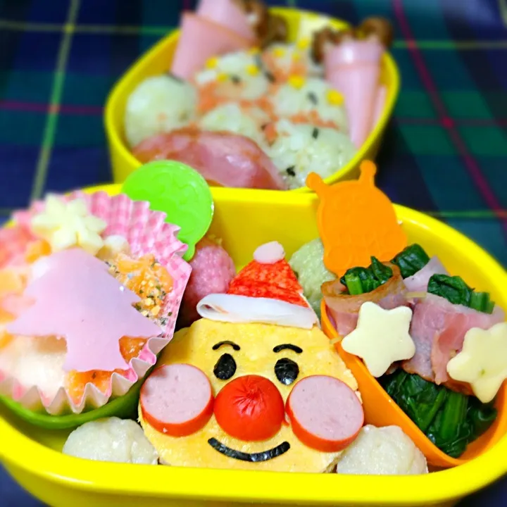 クリスマスアンパンマン弁当２|スノーさん