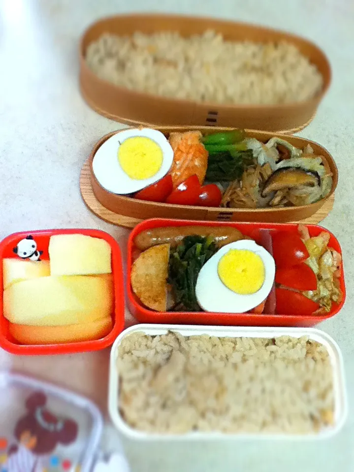 Today's lunch box. 松茸ごはん♪|hoppycowさん