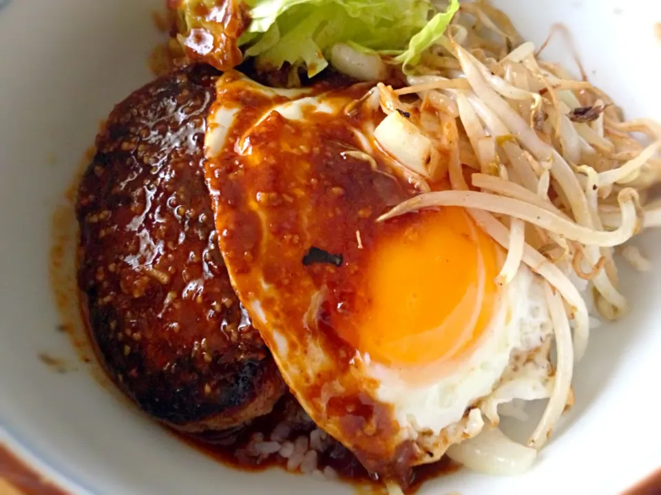 Snapdishの料理写真:ロコモコ風丼|Kunisanoさん