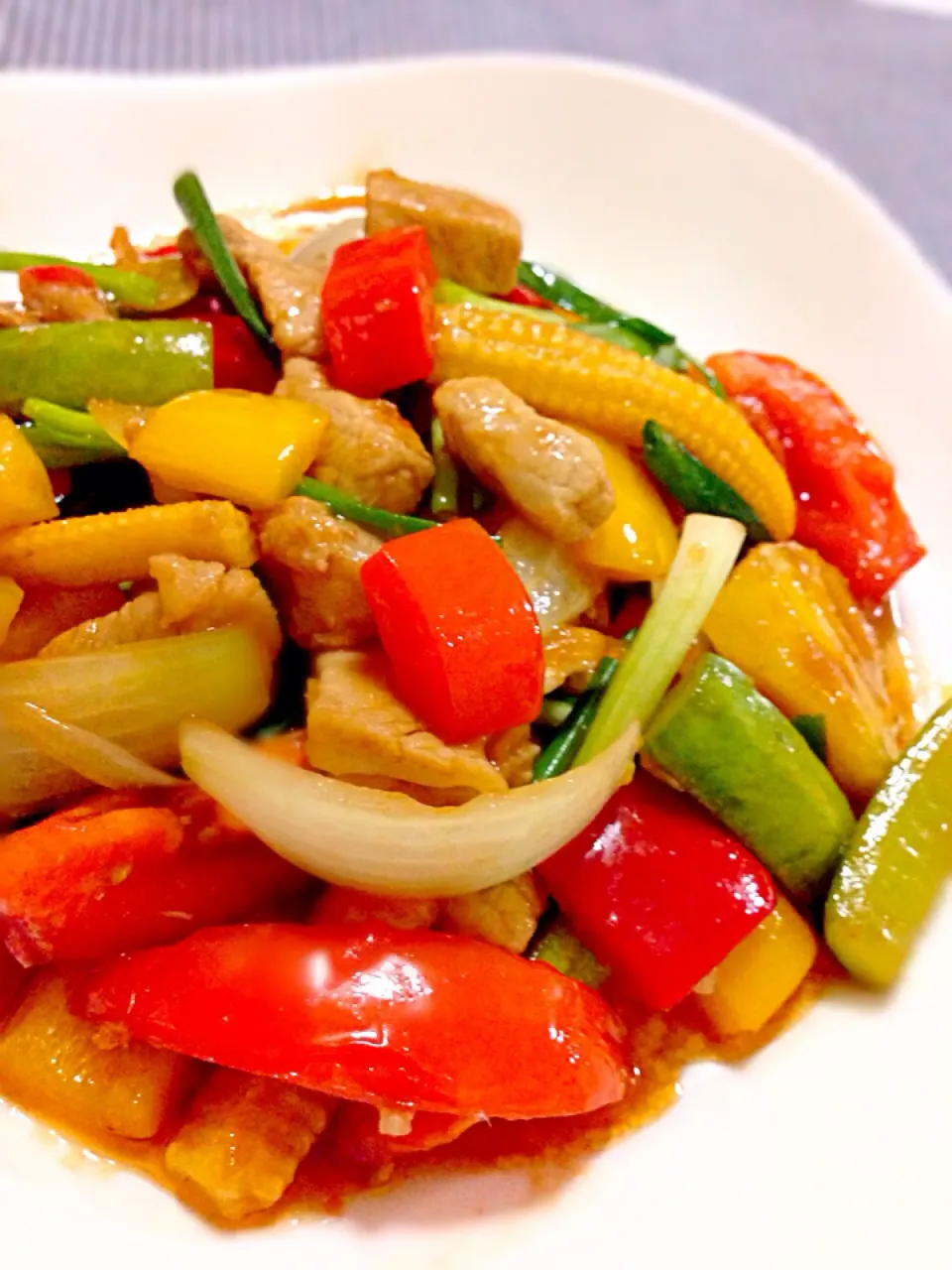 🍅 sweet and sour pork stir fry 🍍 ( หมูผัดเปรี้ยวหวาน )|🍴melody🍛🎶さん