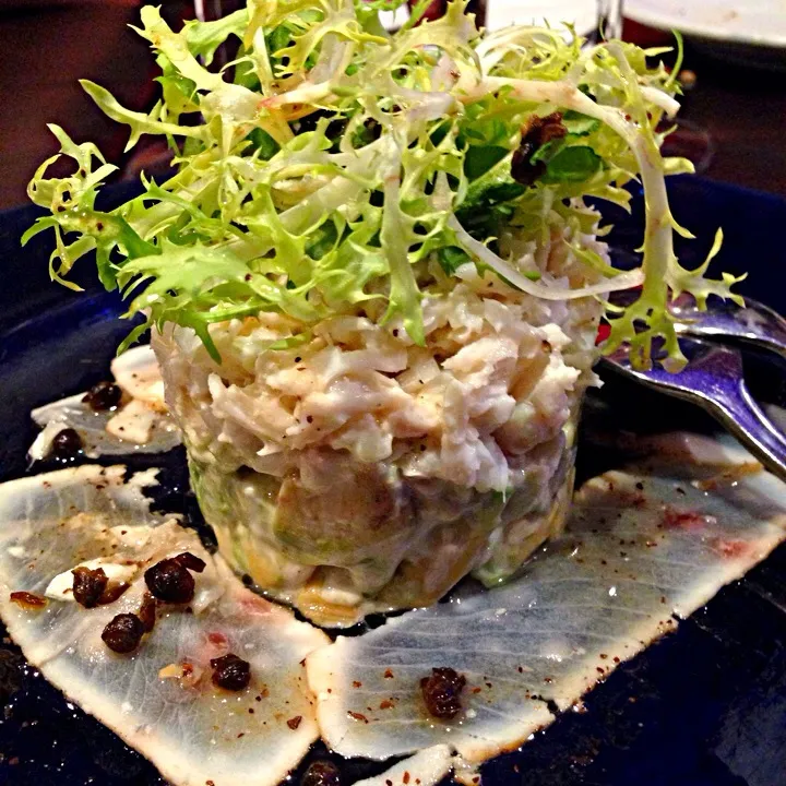 Sword Fish Carpaccio & Crabmeat Timbale|Carin Tayさん