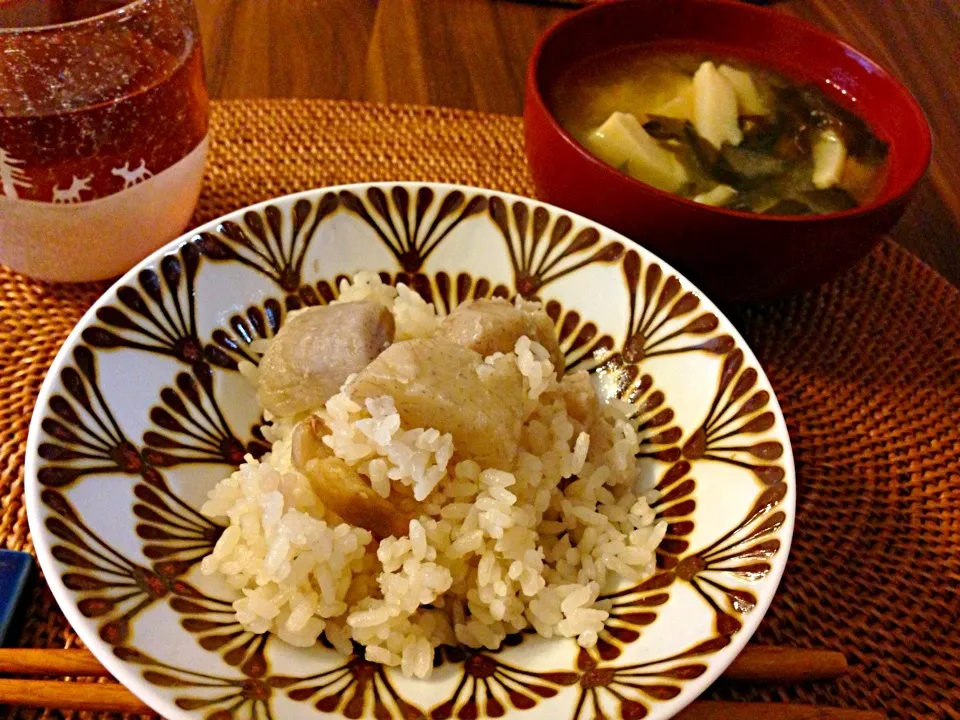 里芋ごはんと筍の味噌汁|ゆうこさん