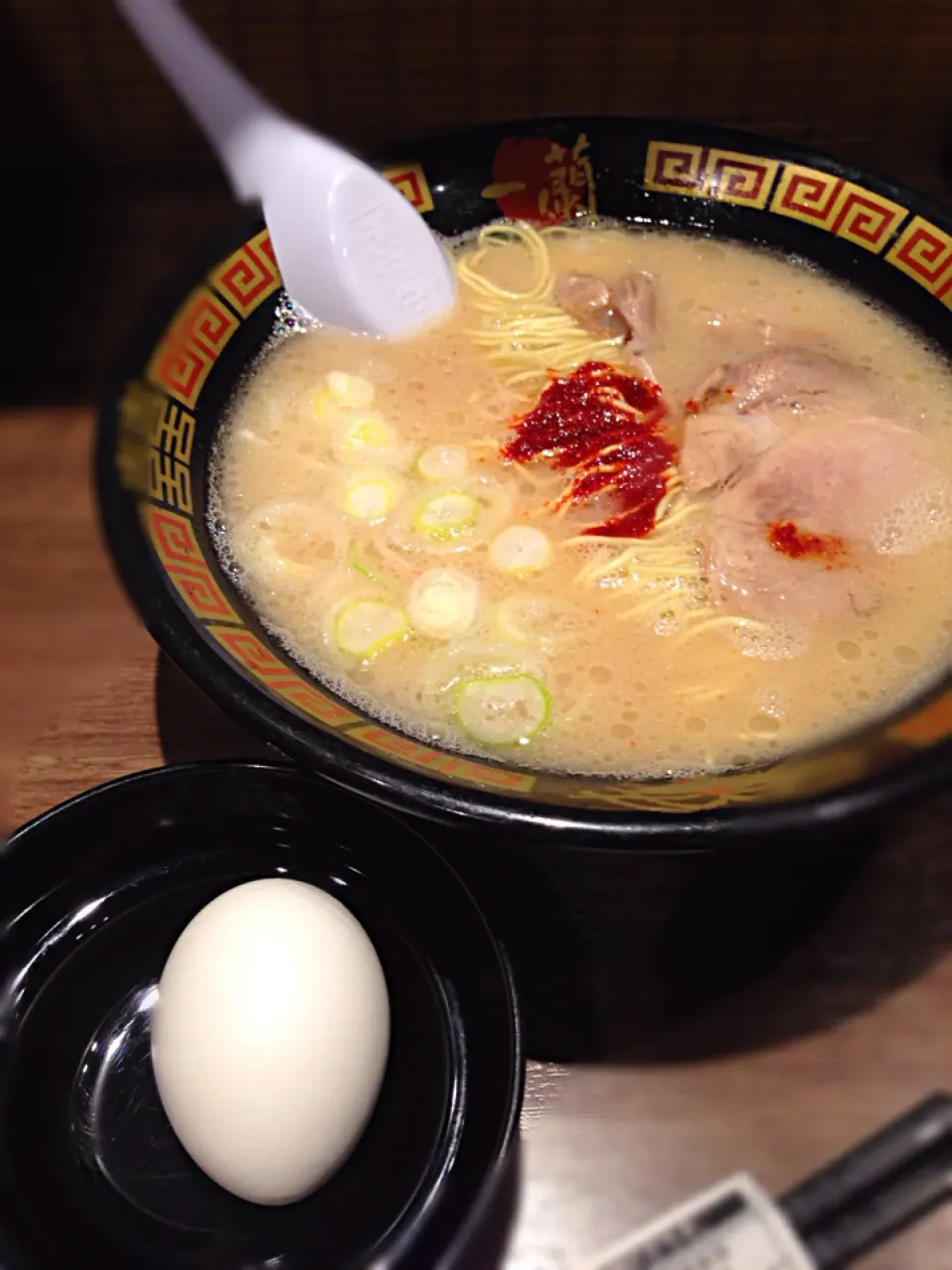 ラーメン＆半熟塩ゆで玉子|古山さん