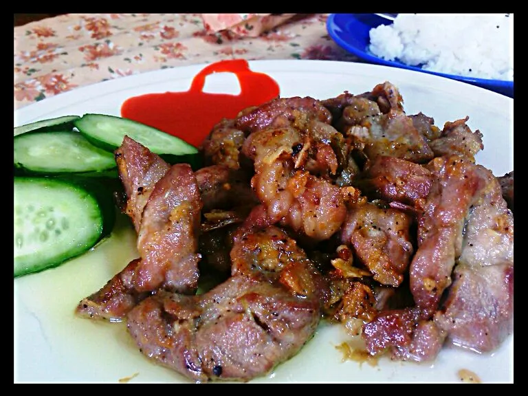 หมูทอดกระเทียม พริกไทยดำ|la diableさん