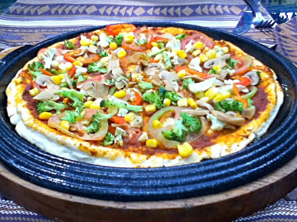 Vegan pizza at Samal Island|Food Tripさん