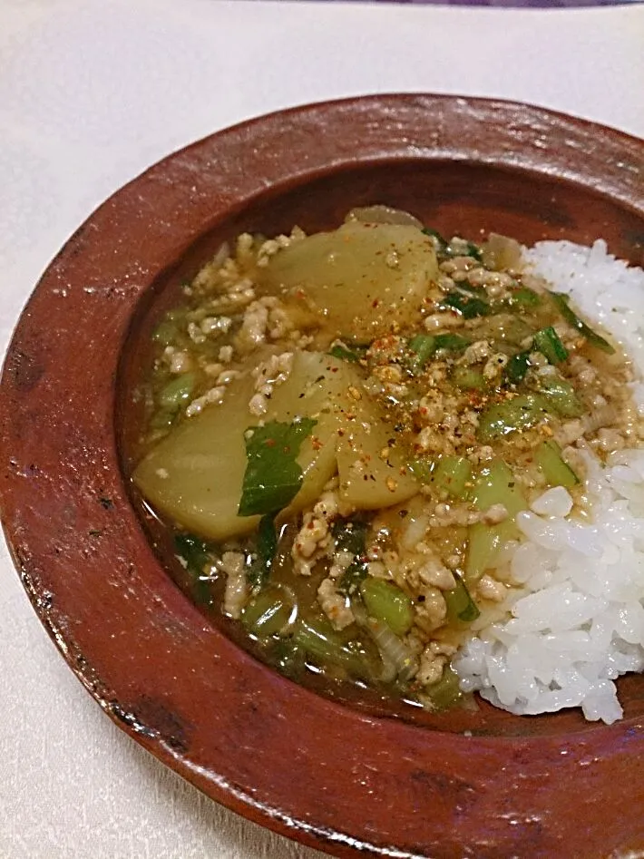 ユキさんの蕪とそぼろのトロミ生姜煮|あぶみんさん