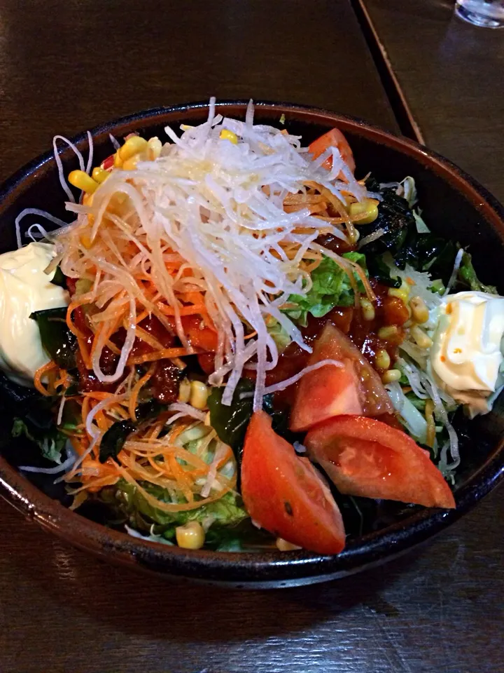 チキン南蛮丼 野菜の味噌汁|ゆりっちょんさん