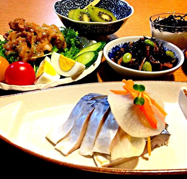 男性に人気！ しめ鯖定食/( ；´Д｀)よーこ 元気です | Snapdish[スナップ クリアファイル