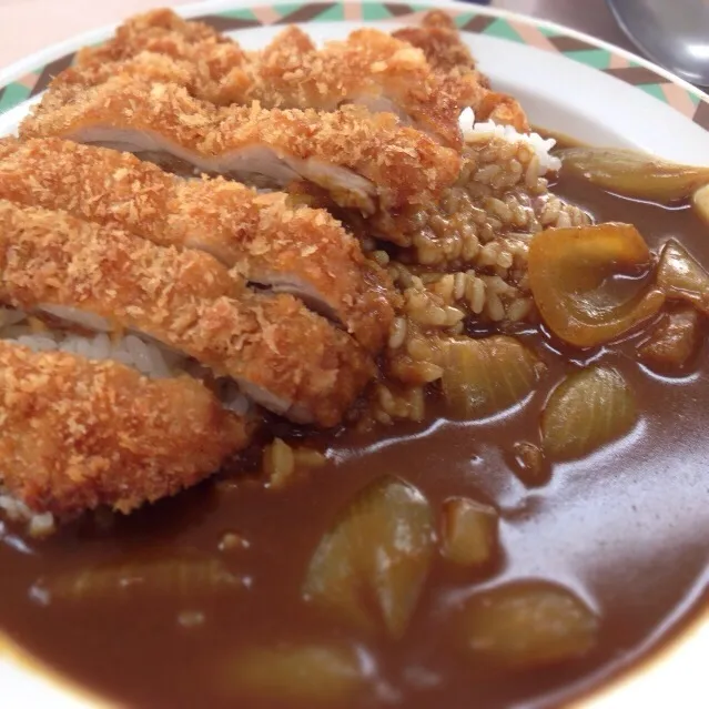 チキンカツカレー at 社員食堂|さるさん