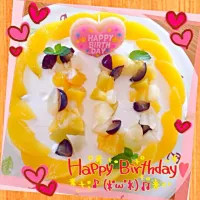 Snapdishの料理写真:誕生日ケーキ|井口由恵さん