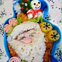 Snapdishの料理写真:サンタ弁当|ミニーさん