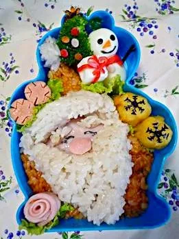 Snapdishの料理写真:サンタ弁当|ミニーさん