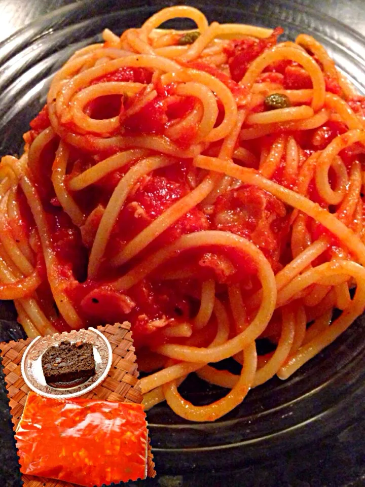 Spaghetti all'Arrabbiata🍝source by 1125shino🍅志野さんから頂いたｱﾗﾋﾞｱｰﾀｿｰｽ|🌈Ami🍻さん