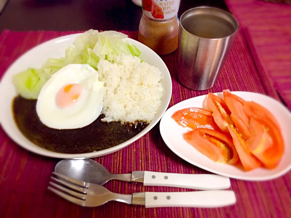 Snapdishの料理写真:本気黒カレー、とめーと|Mai Takanoさん