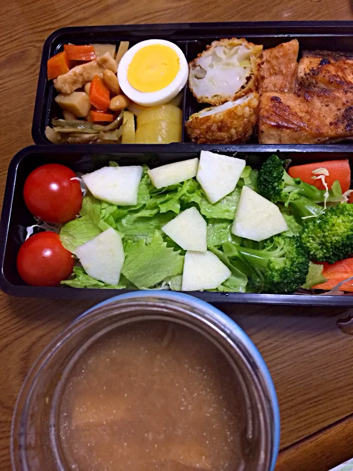 Snapdishの料理写真:豚汁弁当！！|wildcat山猫さん