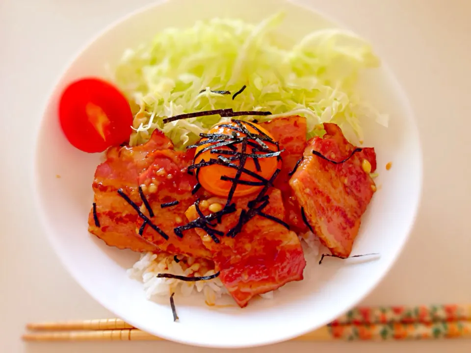 Snapdishの料理写真:マヨ照り丼☆|e☆さん