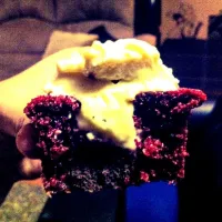 Cupcake red velvet con trufa|sofia palafoxさん