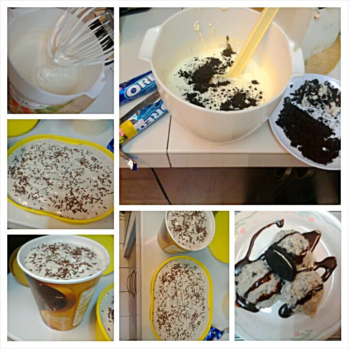 homemade oreo ice cream :D|mydamedinaさん