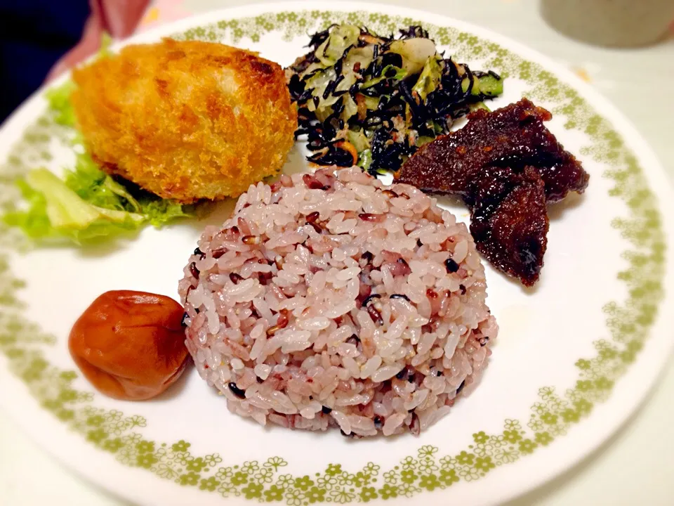 昨日、旦那ちゃんが盛り付けたご飯|みーさん