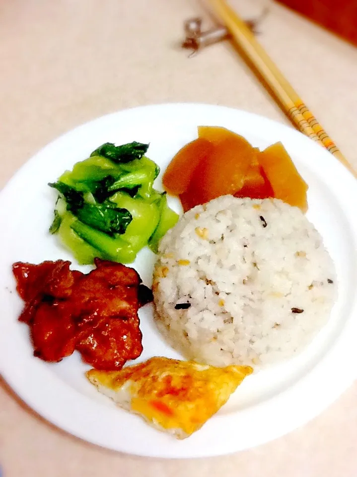 晩ご飯プレート|さとう かおりさん