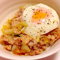 白菜と豚肉中華あんかけ丼|ゆりえさん