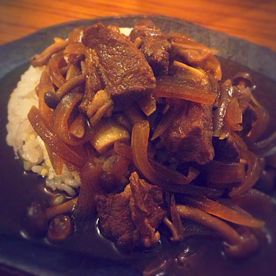 Snapdishの料理写真:Adobong Baboy w/ rice|Misa I.C.さん